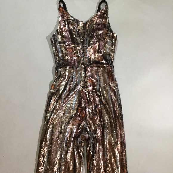 Dress The Population Brushstroke Sequin Jumpsuit - Picture 6 of 8
